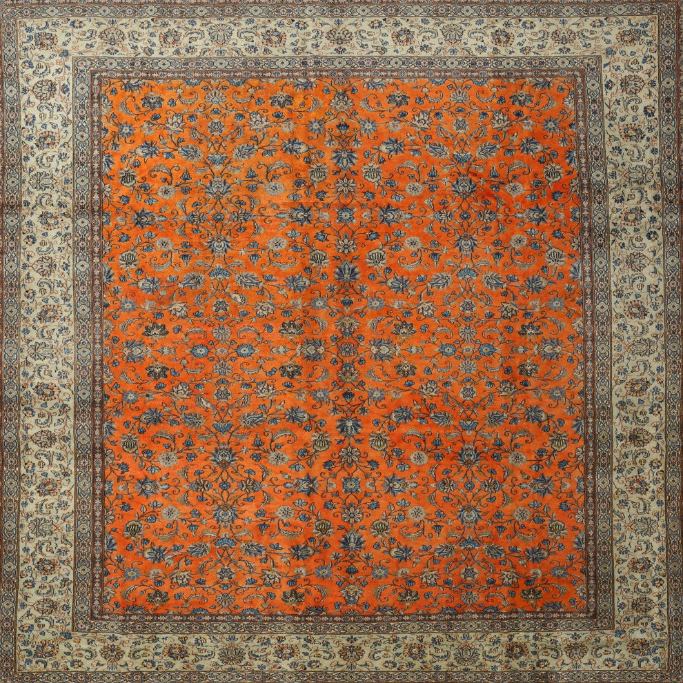 Ahgly Company Indoor Square Traditional Area Rugs, 7' Square