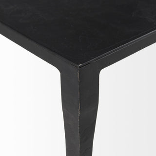 Timothy Ebony Black Iron Coffee Table, Console Table