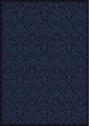 Any Day Matinee Rug, Damascus, Navy, 5'4"x7'8"