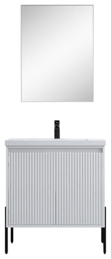 Flutie 30" Bathroom Vanity Kit, White