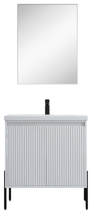 Flutie 30" Bathroom Vanity Kit, White