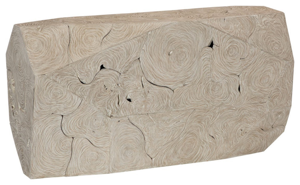 Prism Console Table, Oat Finish