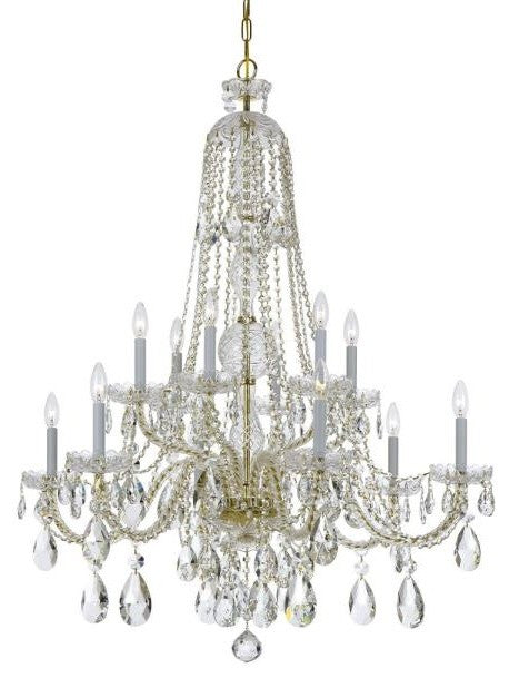 Crystorama Traditional Crystal 12-Light Chandelier