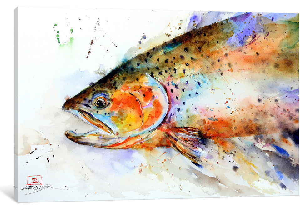 "Fish (Multi-Color)" by Dean Crouser, 26x18x1.5