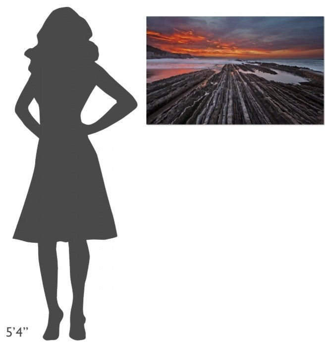 "Highway To Hell" Stretched Canvas Giclee by Mikel Lastra, 36x22"