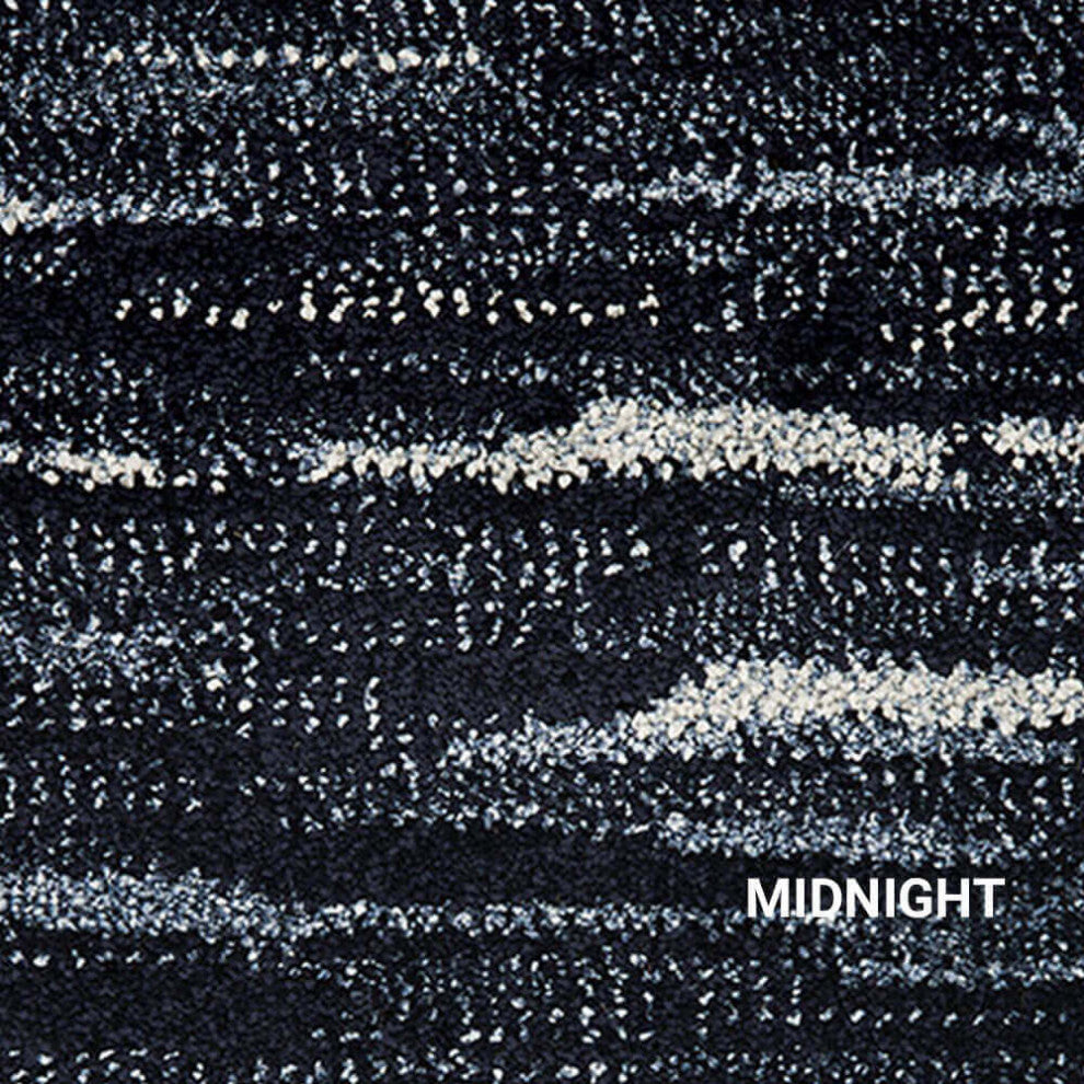 Lake George Contemporary Area Rug Collection, Lake George, Midnight, 4x13