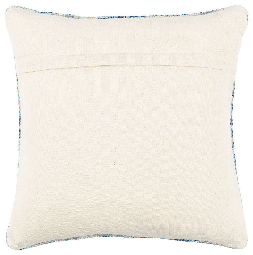 Surya Samsun Pillow Cover 22"H X 22"W Cream & Navy