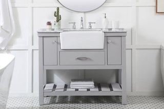 Home Living 22" Farmhouse Grey-Light Bathroom Vanity