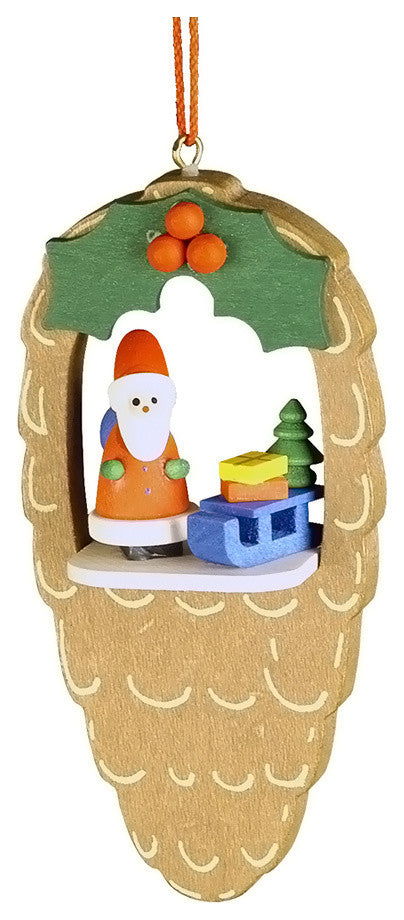 Christian Ulbricht Ornament- Santa In Pinecone