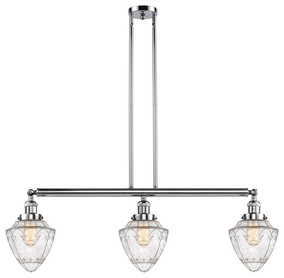 Innovations 213-PC-G664-7-LED 3 Light Island Light, Polished Chrome