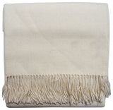 Baby Alpaca Throw Blankets, White