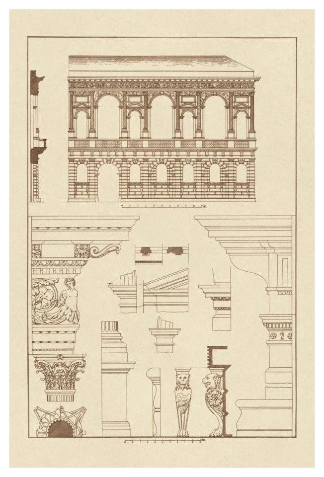 "Palazzo Bevilacqua at Verona" Digital Paper Print by J. Buhlmann, 18"x26"