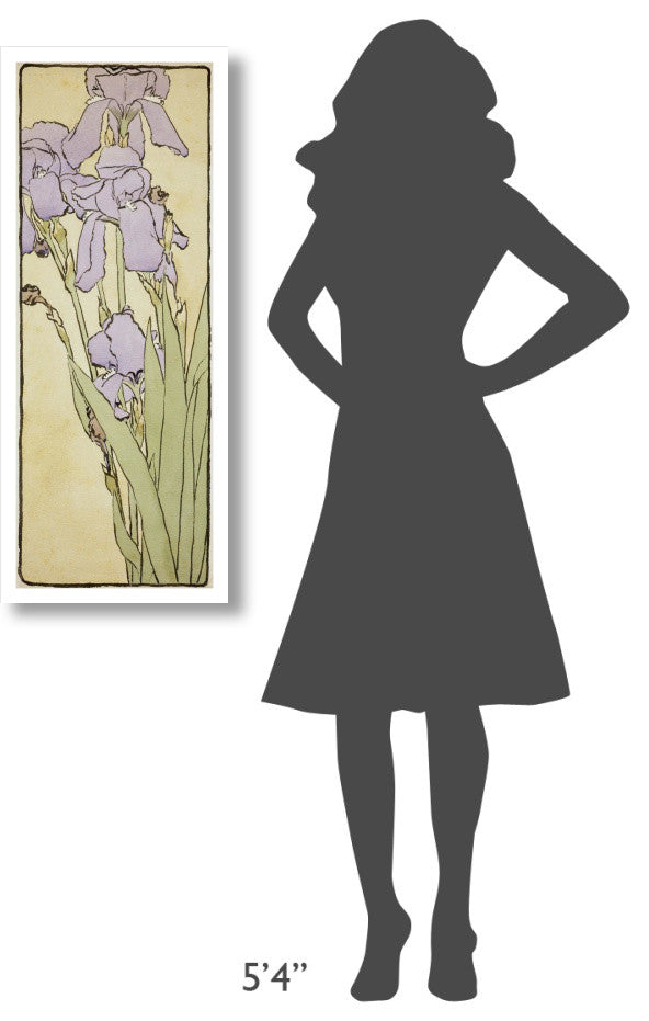 "Iris" Digital Paper Print by Hannah Borger Overbeck, 16"x38"