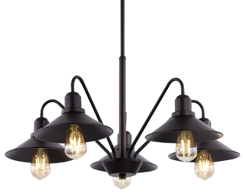 Cade 3-Light Metal LED Pendant, Oil Rubbed Bronze, Width: 27"