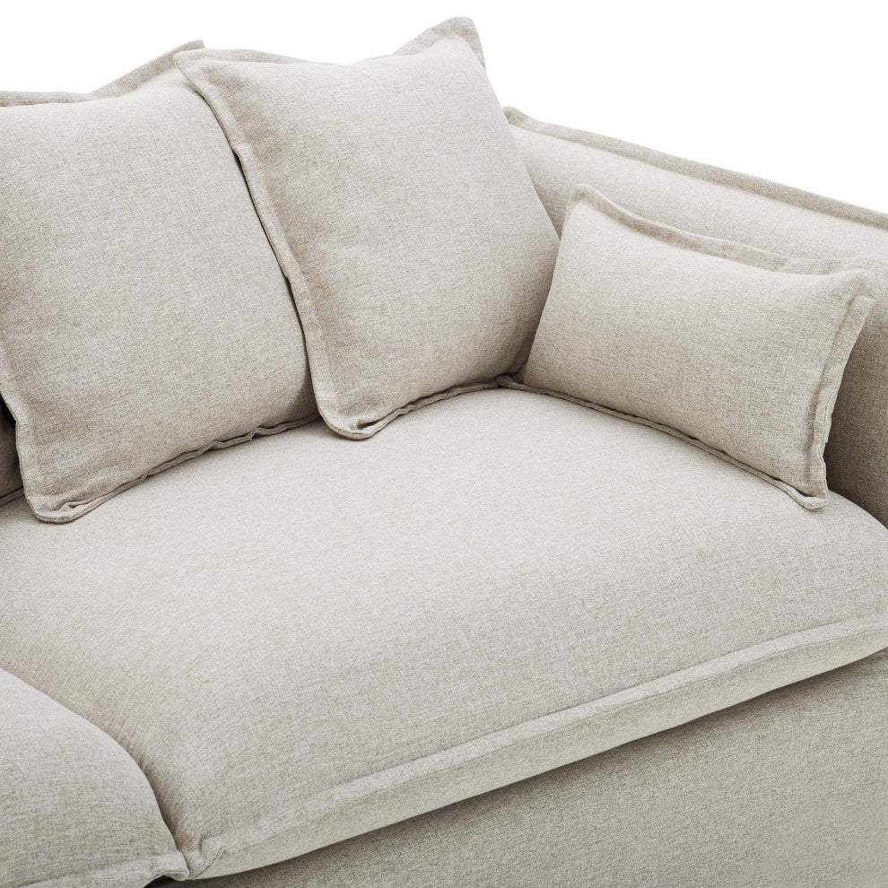 Avalon Slipcover Fabric Sofa, Beige