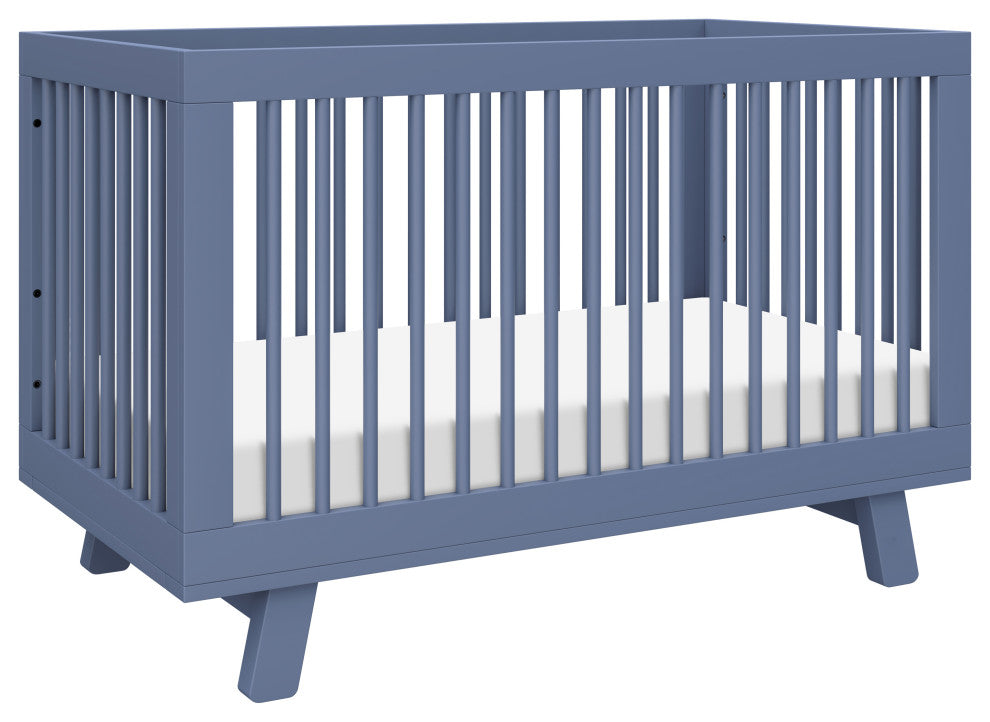 Hudson 3-in-1 Convertible Crib With Toddler Bed Conversion Kit, Cove Blue