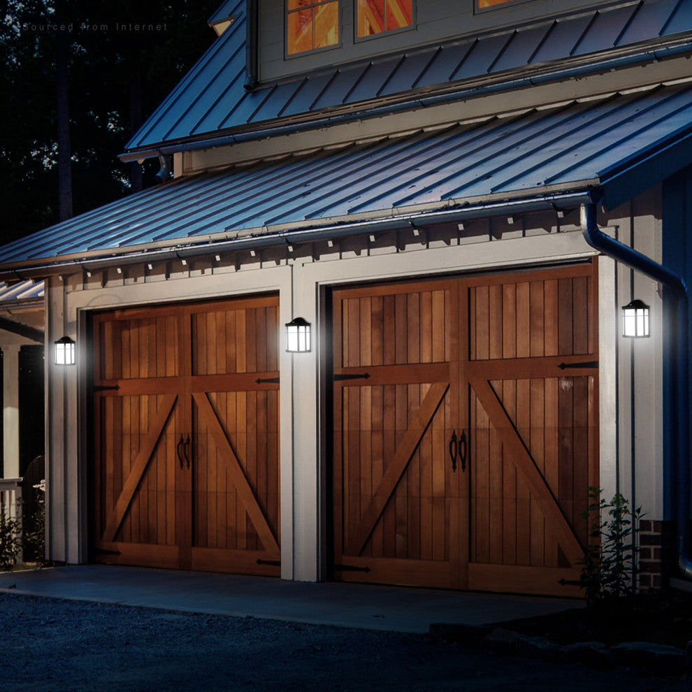 4-Pack 3CCT Outdoor Wall Light, Dusk to Dawn