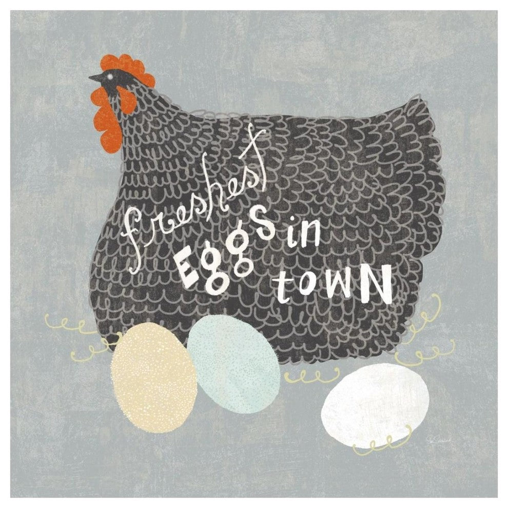 "Fresh Eggs II" Digital Paper Print by Sue Schlabach, 26"x26"