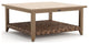 Cayman 42" Square Chat Table, Heritage Brown
