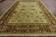 Antique Signed Oriental Peshawar Ivory Hand-Knotted Oushak Wool Rug, 10'x14'