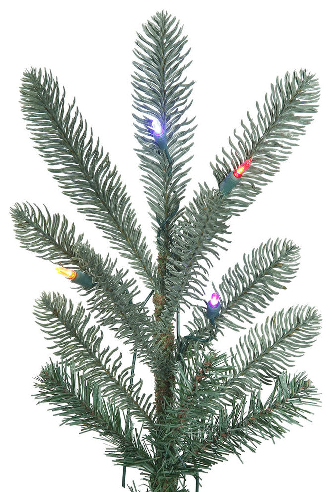 Alberta Blue Spruce Christmas Tree, 200 LED Multi, 5'x40"