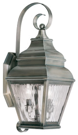 Exeter Outdoor Wall Lantern, Vintage Pewter
