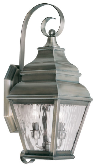 Exeter Outdoor Wall Lantern, Vintage Pewter