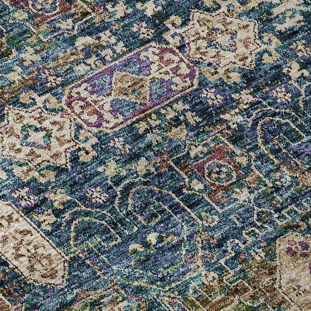 Premium Machine Washable Mayfield AMF637 Green 9' x 12' Rug