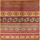 Ahgly Company Indoor Square Mid-Century Modern Area Rugs, 4' Square