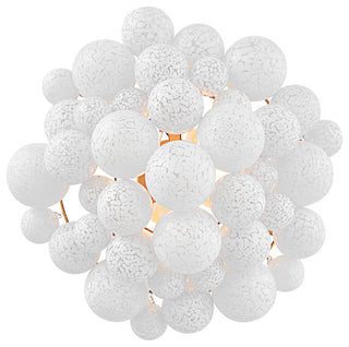 Fredrick Ramond Marabel Medium Semi-Flush Mount, Distressed Brass