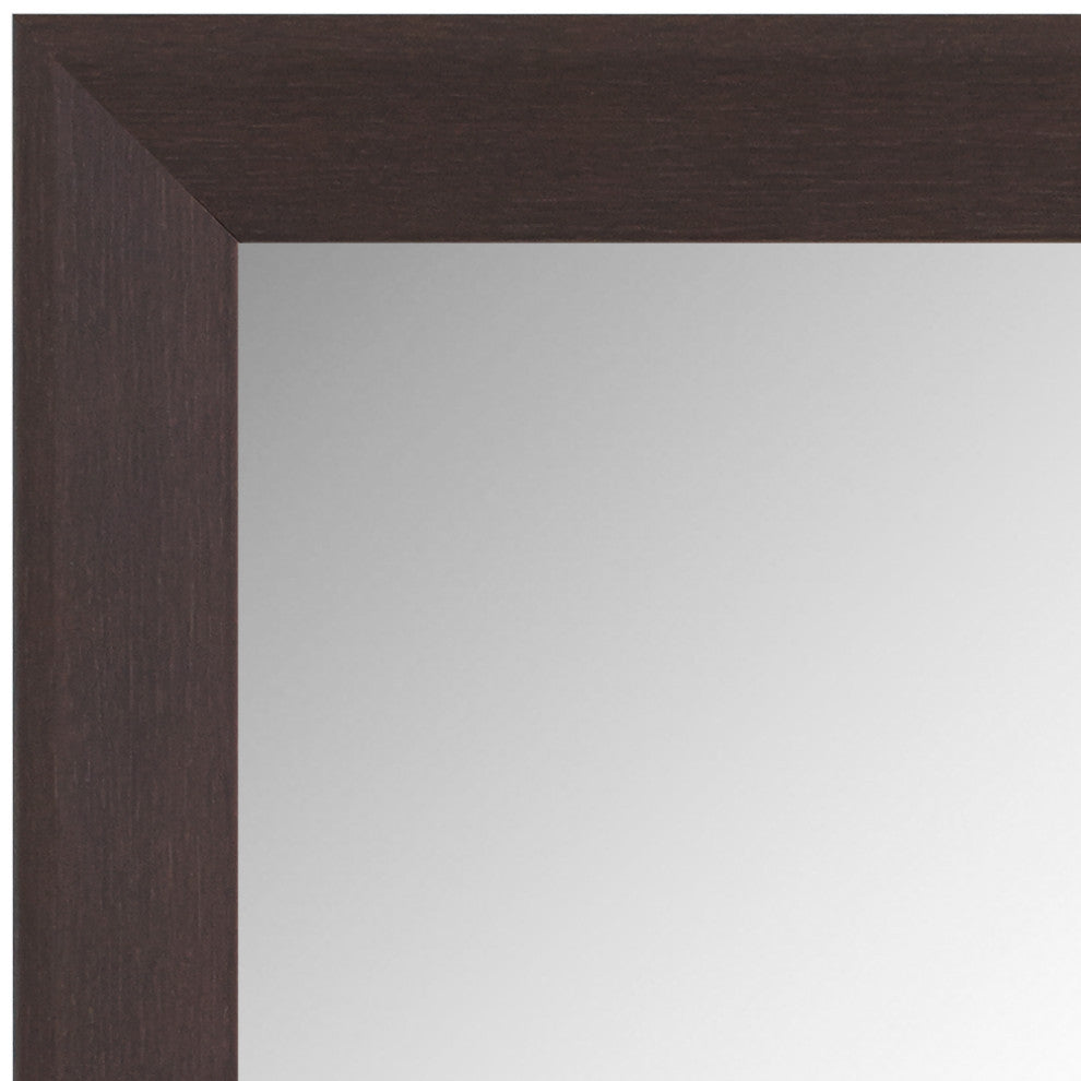 LaRue Framed Wall Mirror, Espresso, 28" X 60"