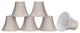 30059-6 Small Bell  Chandelier Clip On Lamp Shade Beige 3"x6"x5"