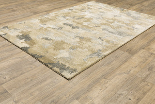 Oriental Weavers Astor Beige and Gold 6'7"x9'6" Indoor Rug