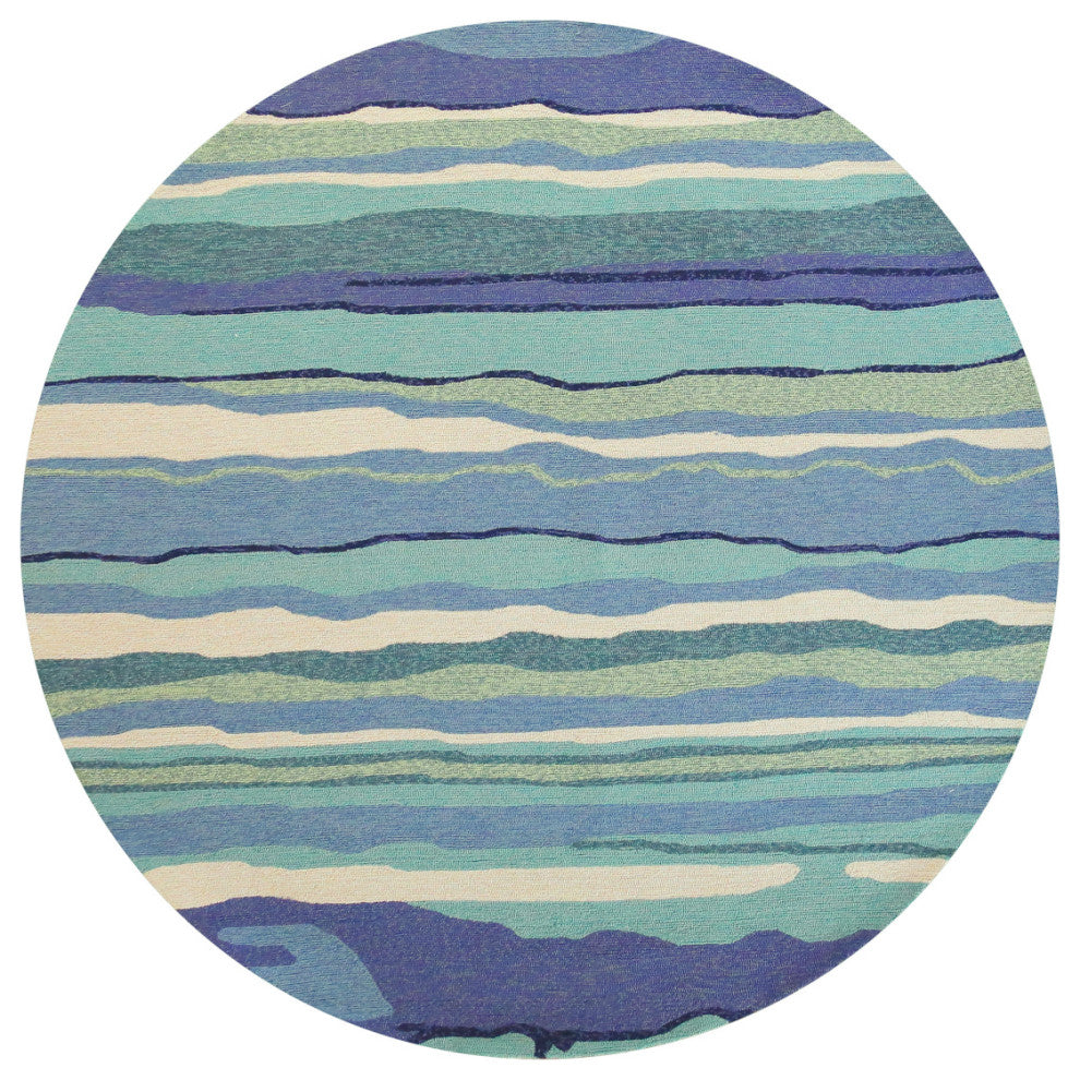 KAS Harbor 4216 Ocean Lagoon Area Rug, 8'x8' Round
