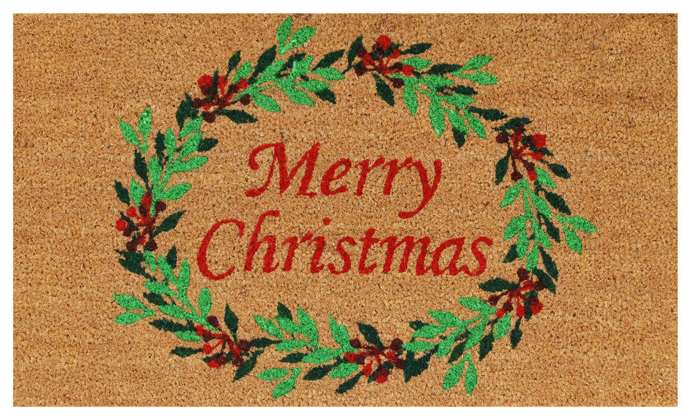 Christmas Wreath Doormat