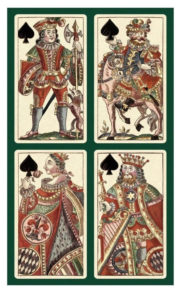 "Spades (Bauern Hochzeit Deck)" Print by Andreas Benedictus GÃŒÂ¦bl, 20"x32"