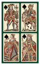 "Spades (Bauern Hochzeit Deck)" Print by Andreas Benedictus GÃŒÂ¦bl, 20"x32"