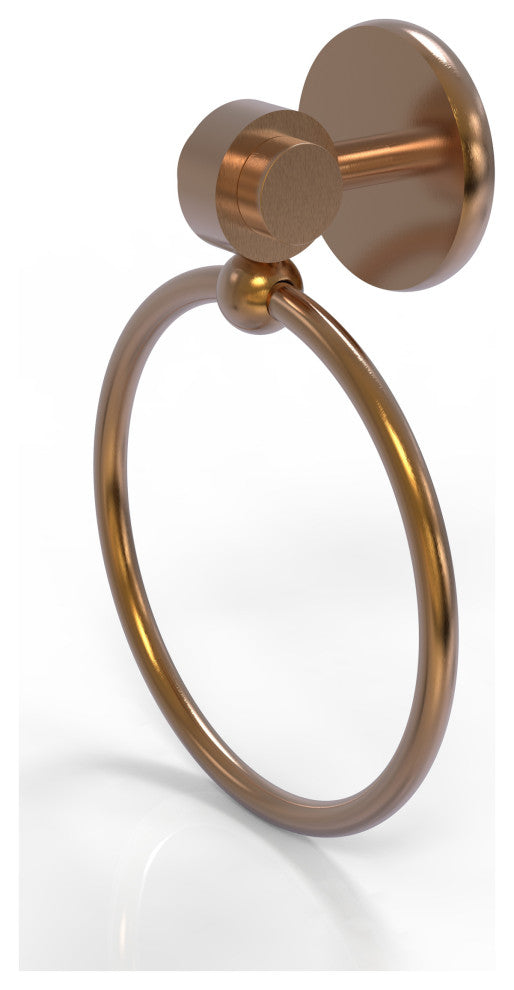 Satellite Orbit Two Towel Ring, Brushed Bronze
