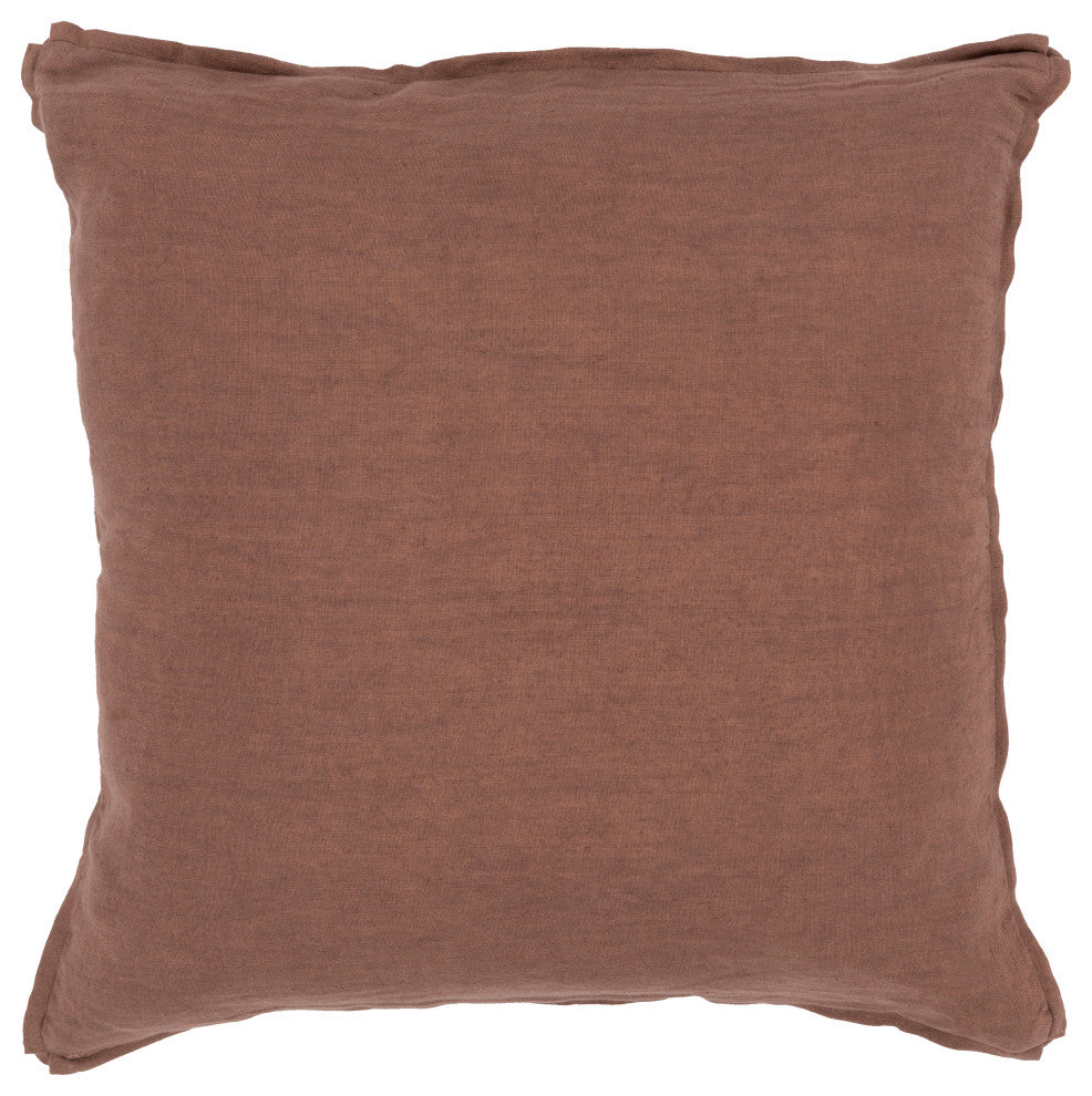 Surya Solid SL-008 22"x22" Pillow Kit, Dark Brown