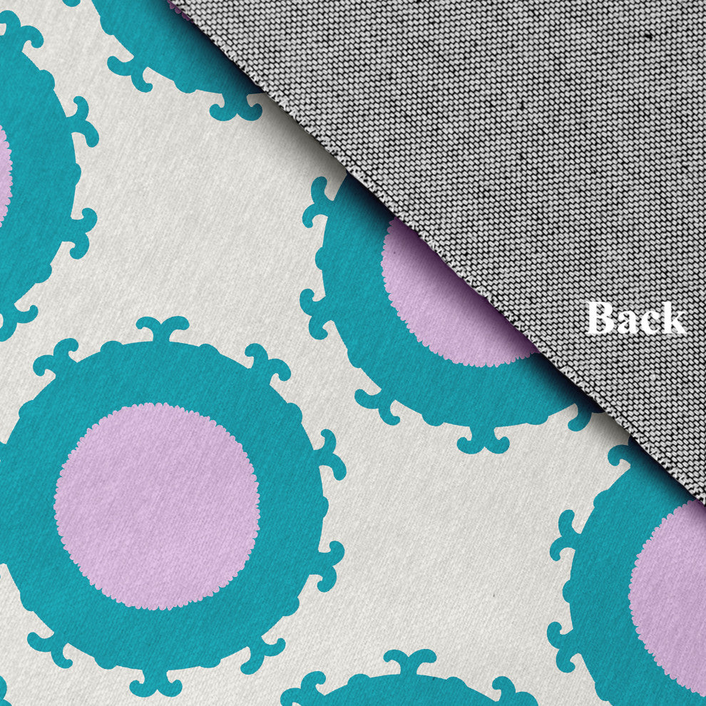 Pan Bubbles Spring Chenille Rug, Lilac, 4'x6'