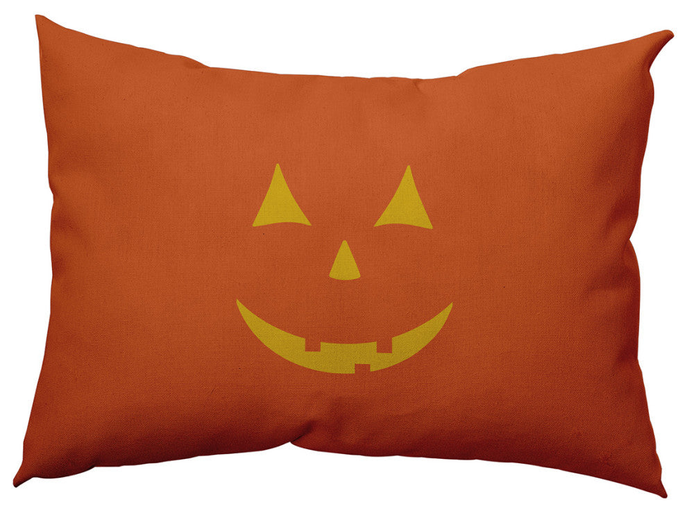 Halloween JackoLantern Accent Pillow, Nutmeg, 14"x20"