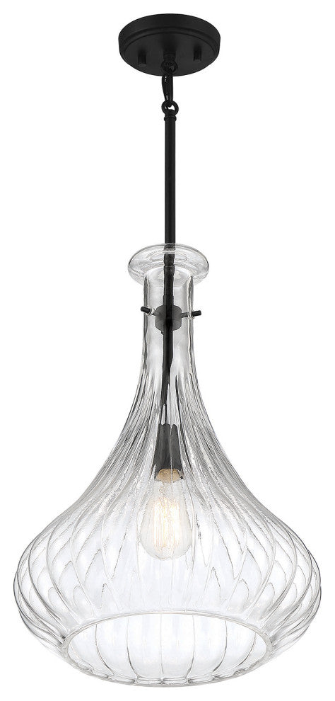 Bristo 1-Light Matte Black Pendant