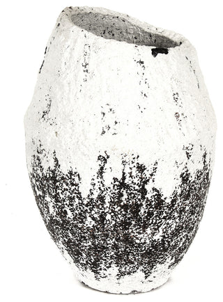 Large Vase, White/Gray
