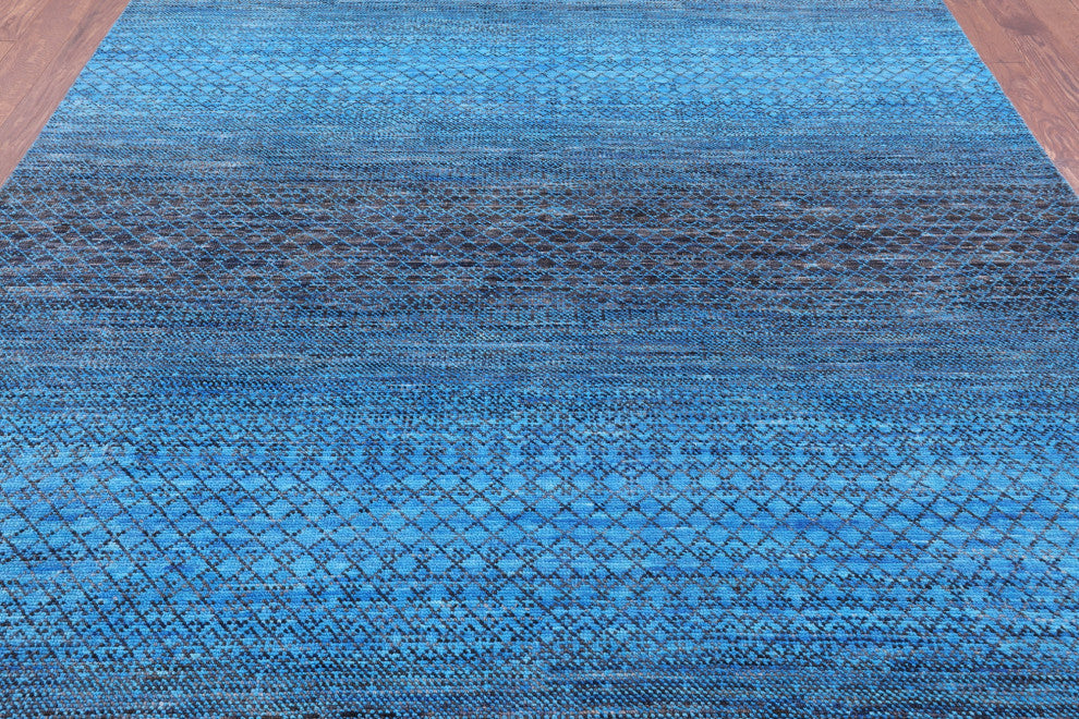 8' 0" X 10' 3" Savannah Grass Hand Knotted Wool Rug - Q13412
