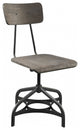 HomeRoots 17" X 21" X 34" 2pc ray Oak And Sandy Gray Side Chair