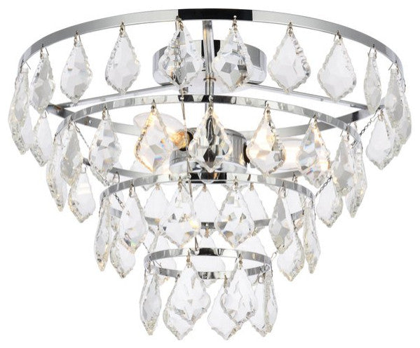 Evan 14" Flush Mount, Chrome