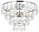 Evan 14" Flush Mount, Chrome