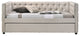 Romona Daybed and Trundle, Beige Fabric, Full