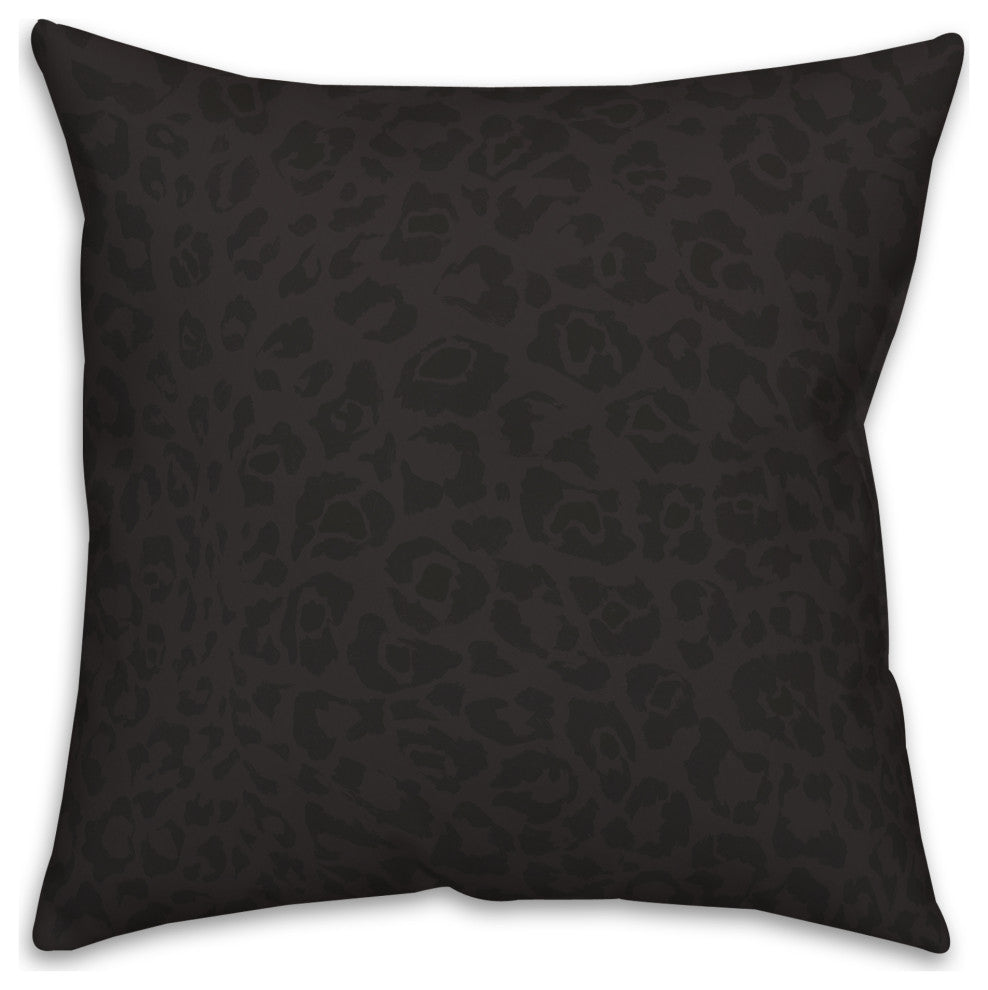 Black Cat Print 18x18 Indoor/Outdoor Pillow