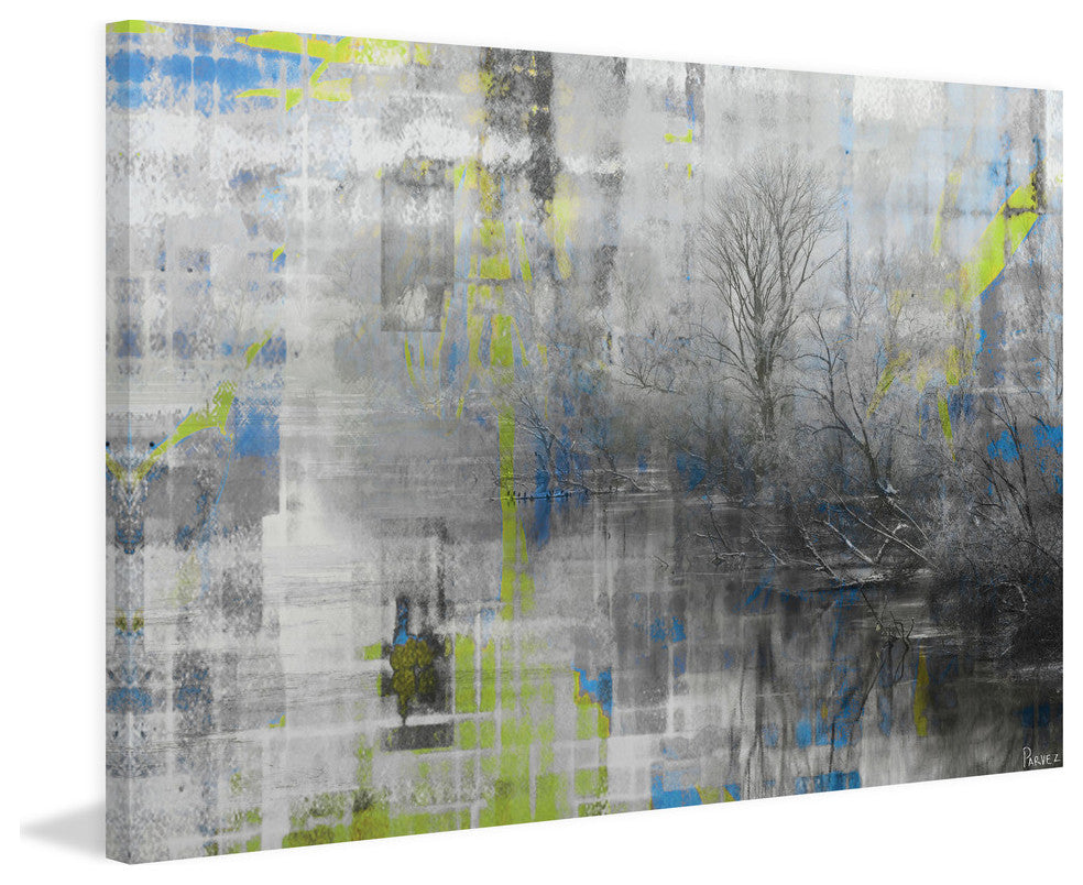"Misty Lake" Fine Art Canvas Print, 18"x12"